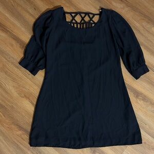 HeartSoul Black Dress with Lattice Back